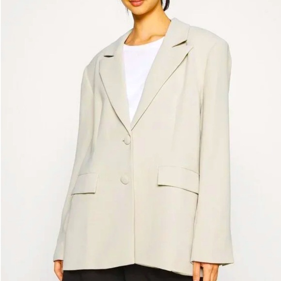 Good American Drapey Oversized Blazer Peyote Size 3/4 L/XL - Picture 1 of 6